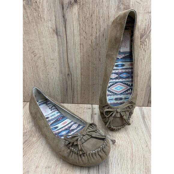 Jellypop Jodie Memory Foam Moccasin Slip On Loafer Shoes Women's Size 10 M Tan - Picture 1 of 16